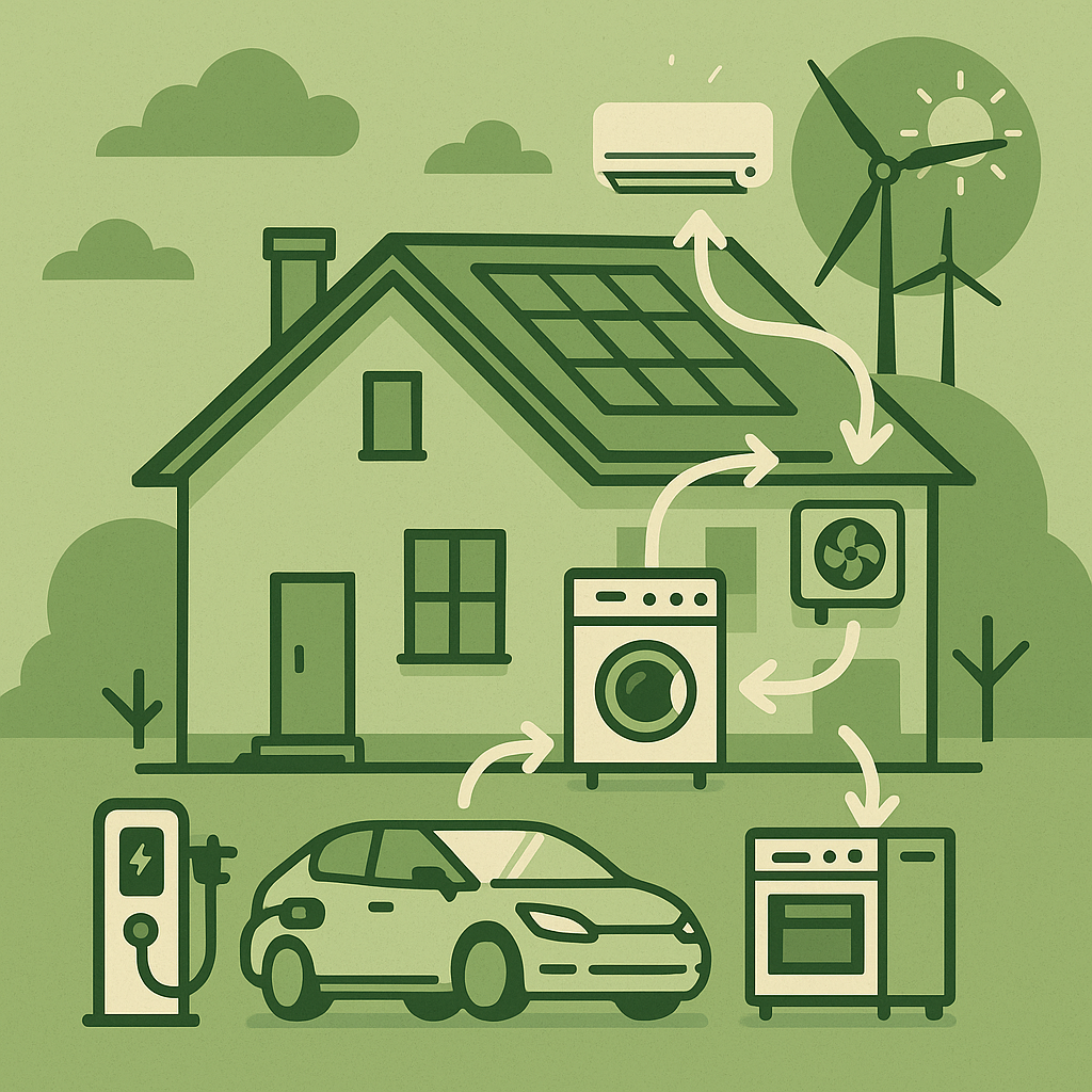 Future vision: Smart homes automatically shifting energy use to greener hours